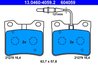 Set placute frana ATE 13.0460-4059.2