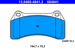 Set placute frana ATE 13.0460-4841.2