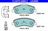 Set placute frana ATE 13.0470-3869.2