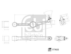 BRAT SUSPENSIE FEBI BILSTEIN 177655 - Compatibil cu MERCEDES-BENZ
