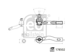Cap de bara Febi Bilstein 178502