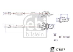 BRAT SUSPENSIE FEBI BILSTEIN 178817 - Compatibil cu LAND ROVER