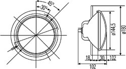 FAR HELLA 1A3 003 370-041 - Compatibil cu DEUTZ-FAHR, FENDT