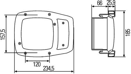 FAR HELLA 1SA 996 120-311 - Piesa auto compatibila cu mai multe marci