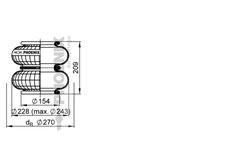 Burduf suspensie pneumatica Phoenix 2 B 12 R