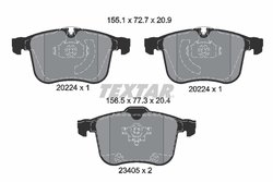 Set placute frana Textar 2022401