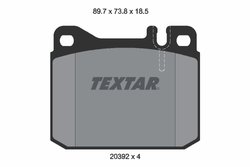 Set placute frana Textar 2039213