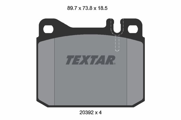 Set placute frana Textar 2039213