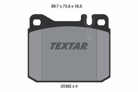 Set placute frana Textar 2039213
