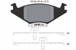 Set placute frana Textar 2088902