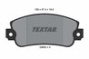 SET PLACUTE FRANA TEXTAR 2095005 - Compatibil cu AUTOBIANCHI, FIAT, LANCIA, SEAT