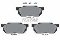 Set placute frana Textar 2095902