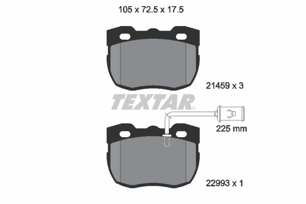 Set placute frana Textar 2145905