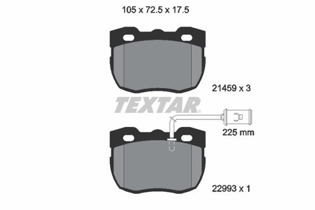 Set placute frana Textar 2145905
