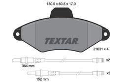 Set placute frana Textar 2163102