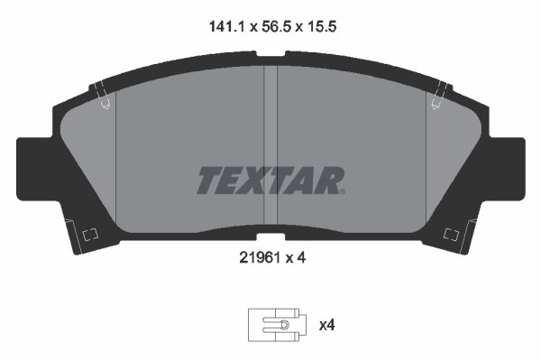 SET PLACUTE FRANA TEXTAR 2196102 - Compatibil cu TOYOTA