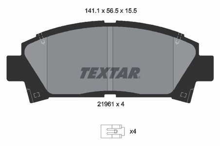 SET PLACUTE FRANA TEXTAR 2196102 - Compatibil cu TOYOTA