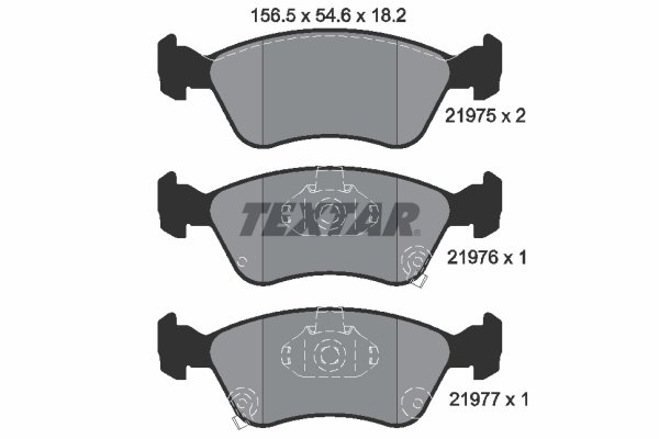 SET PLACUTE FRANA TEXTAR 2197502 - Compatibil cu TOYOTA