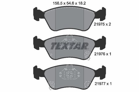 SET PLACUTE FRANA TEXTAR 2197502 - Compatibil cu TOYOTA