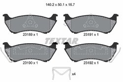 Set placute frana Textar 2318902