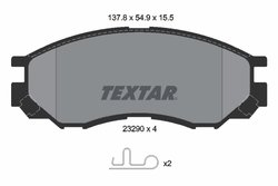 Set placute frana Textar 2329002