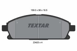 SET PLACUTE FRANA TEXTAR 2342004 - Compatibil cu NISSAN