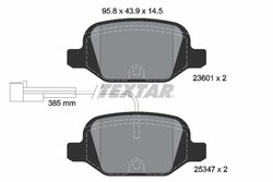 Set placute frana Textar 2360104