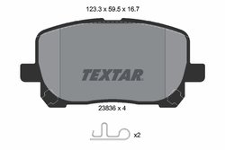 Set placute frana Textar 2383601