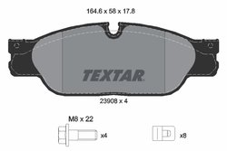 SET PLACUTE FRANA TEXTAR 2390801 - Compatibil cu DAIMLER, JAGUAR