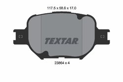 Set placute frana Textar 2386401