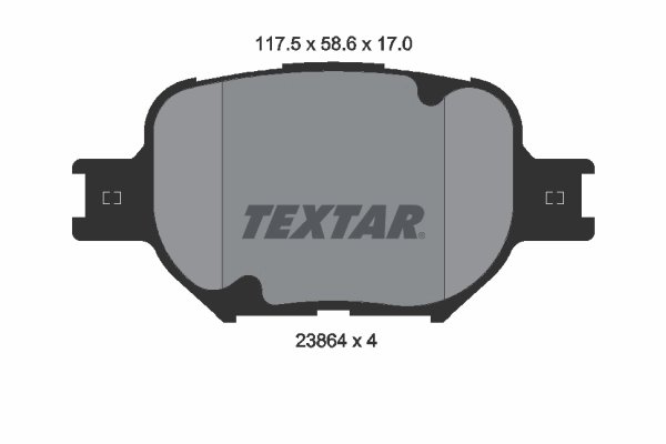 Set placute frana Textar 2386401