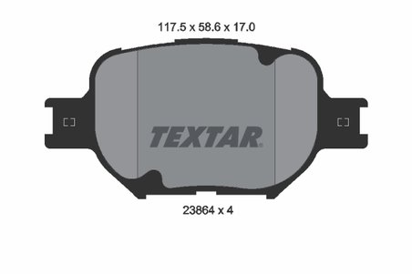 Set placute frana Textar 2386401