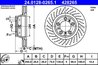 DISC FRANA ATE 24.0128-0265.1 - Compatibil cu PORSCHE