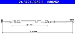 CABLU FRANA DE MANA ATE 24.3727-0252.2 - Compatibil cu BMW