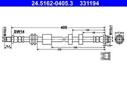 FURTUN FRANA ATE 24.5162-0405.3 - Compatibil cu VOLVO