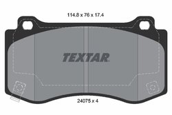 Set placute frana Textar 2407501