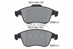 SET PLACUTE FRANA TEXTAR 2482601 - Compatibil cu RENAULT