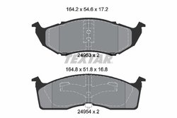 Set placute frana Textar 2495301