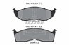 SET PLACUTE FRANA TEXTAR 2495301 - Compatibil cu CHRYSLER, DODGE, PLYMOUTH