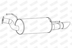 TOBA ESAPAMENT FINALA WALKER 25286 - Compatibil cu NISSAN