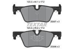SET PLACUTE FRANA TEXTAR 2530701 - Compatibil cu BMW