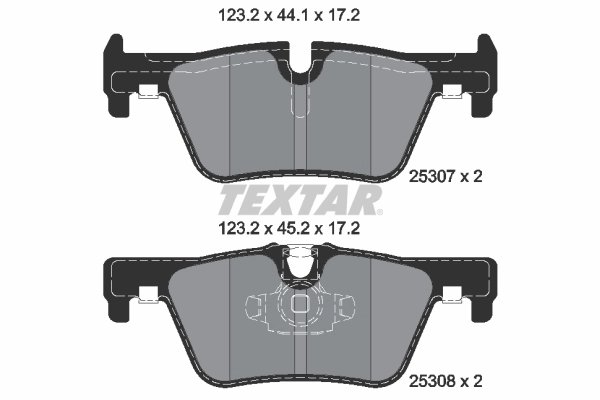 Set placute frana Textar 2530701