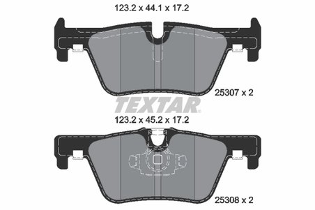 Set placute frana Textar 2530701