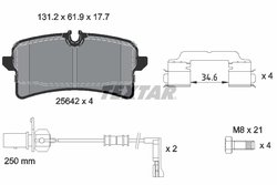 Set placute frana Textar 2564201