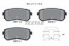 SET PLACUTE FRANA TEXTAR 2567701 - Compatibil cu HYUNDAI, KIA, KIA (DYK)