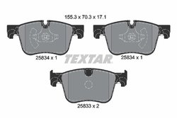 SET PLACUTE FRANA TEXTAR 2583401 - Compatibil cu CITROEN, CITROEN (DF-PSA), PEUGEOT, PEUGEOT (DF-PSA)