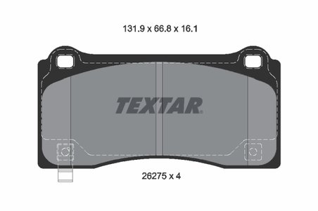 SET PLACUTE FRANA TEXTAR 2627501 - Compatibil cu TESLA
