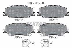 Set placute frana Textar 2653401