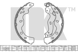 Set saboti frana NK 2723759