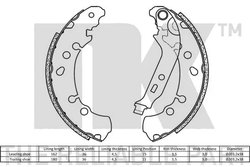 Set saboti frana NK 2745781